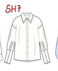 Double-collared Shirt in Linen Tencel- SH7