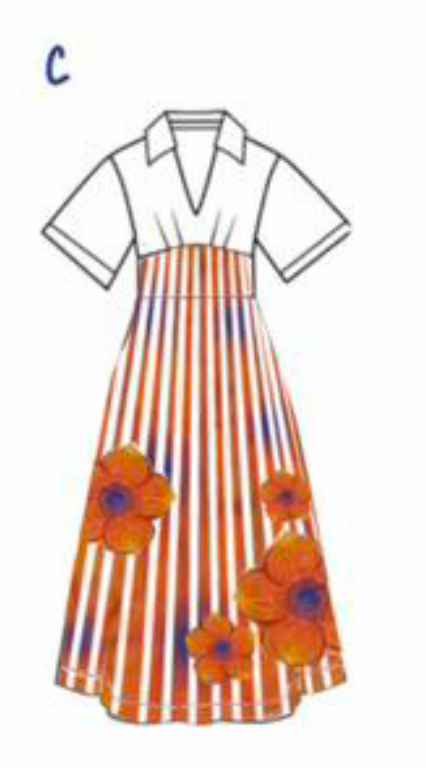 Gathered Waist Long Dress in Linen-DR1